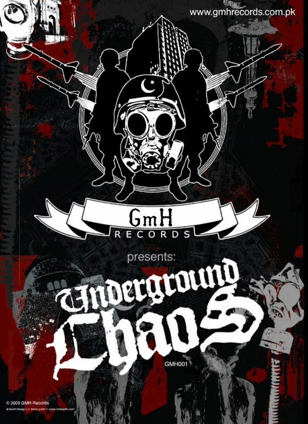 Underground Chaos — GMH001, the first release on Gasmask Holocaust Records (2009).